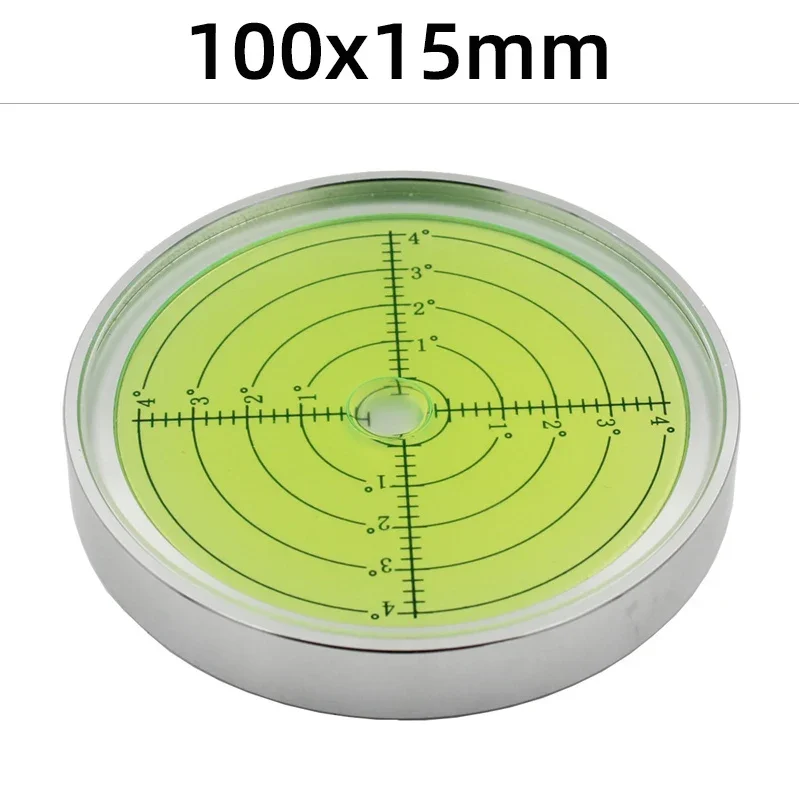 

Diameter 100mm Large Universal Round Spirit Level Bubble Leveling Balance Device Instrument Tool Green Liquid Inner Line 1PCS