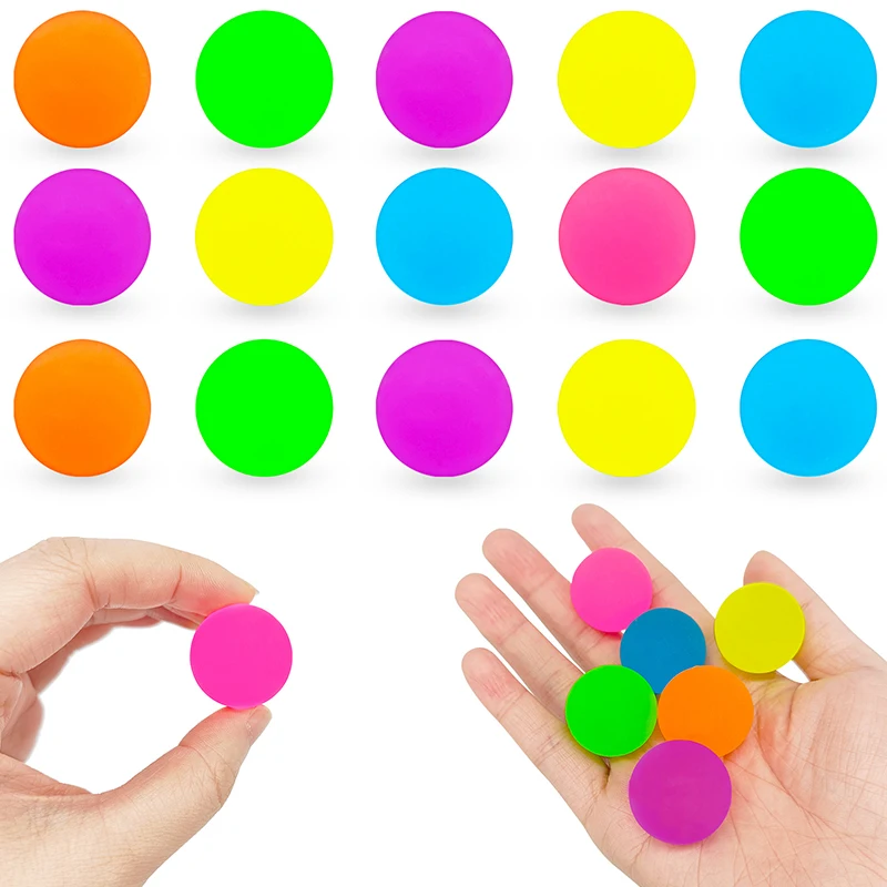 Assortiment de boules rebondissantes de couleur unie, accessoire de jeu de chasse élastique adapté aux chiens et chats, cadeaux d'intérieur et d'extérieur pour animaux de compagnie, 12 à 24 pièces/paquet, ZYF