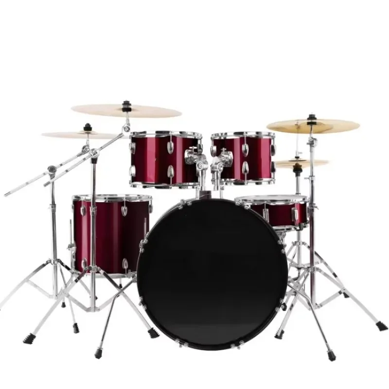 

Factory Direct Adult Drums Set Five Drums Four Cymbals Professional Practice