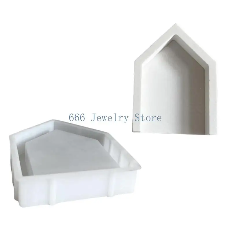 

F2TD Home Decoration Mold Silicone Ornament Making Mould House Figurine Gypsum Adorment Mould Jewelry Crafting Tool