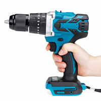 120NM 13MM Brushless Electric Drill 20+3 Torque Cordless Impact Drill Li-ion Electric Screwdriver For Makita 18v Battery