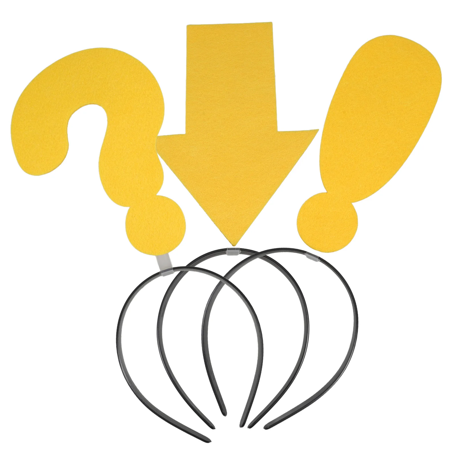 

3pcs Arrow Headband Girls Funny Halloween Question Mark Decorations Hair Hoop Stage Props Photo Shoot Accessories Party Hat