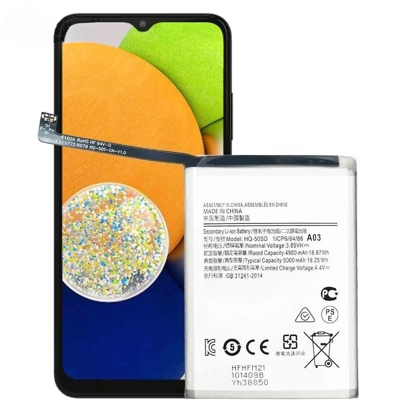 جديد HQ-50SD 3.8 فولت 5000 مللي أمبير بطارية عالية الجودة HQ-50SD لبطارية سامسونج A03 /A14 4G + أدوات