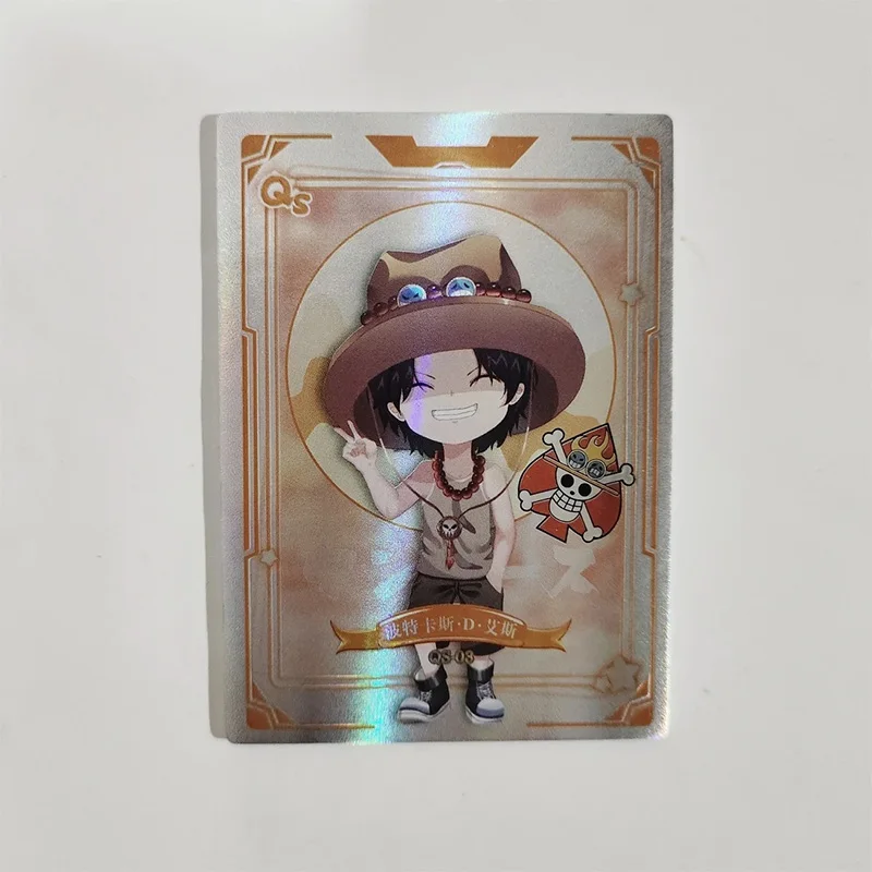 Anime One Piece QR QS TR Cards Luffy Sanji Zoro Ace Nami Robin Hancock Collection Cards Christmas Birthday Gifts Children's Toys