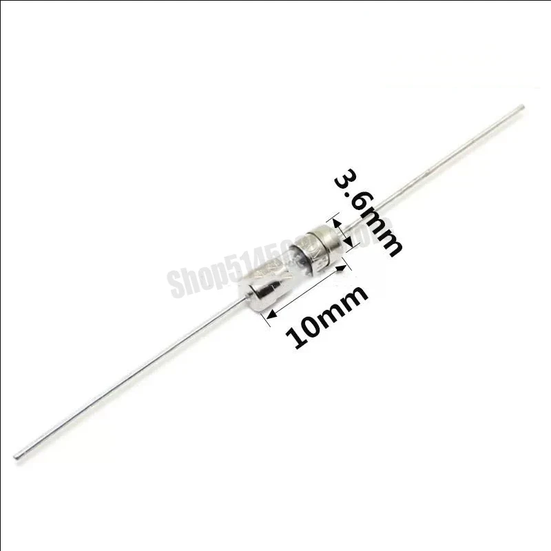10Pcs 3.6x10mm Glass Fuse Quickly Break 3.6*10mm 250V 0.1A 0.2A 0.25A 0.5A 0.75A 1A 1.6A 2A 3.15A  4A 5A 6.3A 8A 10A 12A 15A 20A