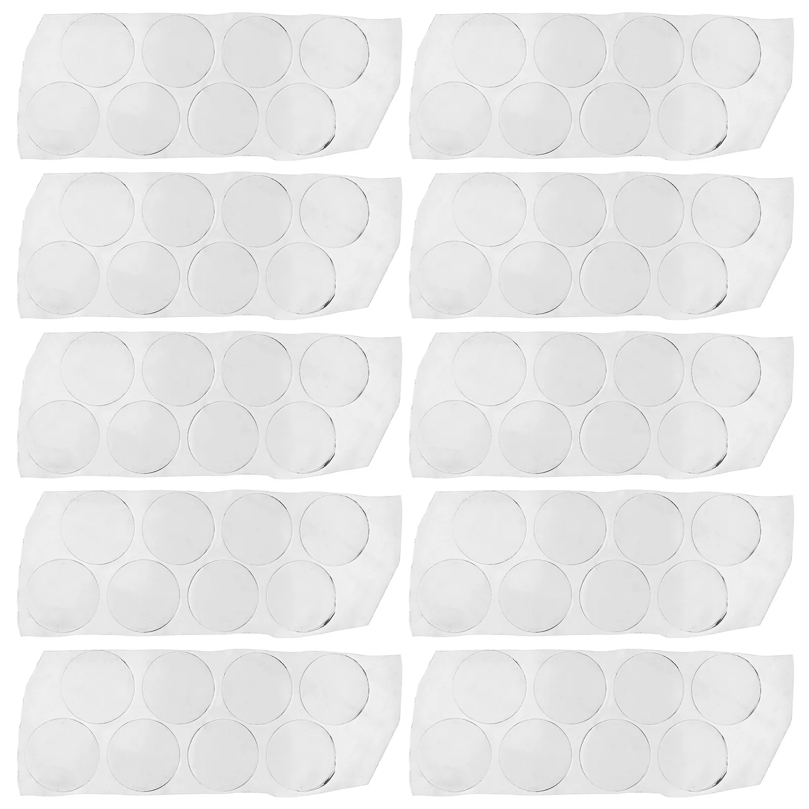 

80 Pcs Anti-slip Gasket Glass Table Rubber Grippers Bumper Pads Clear Suckers The Circle Bumpers