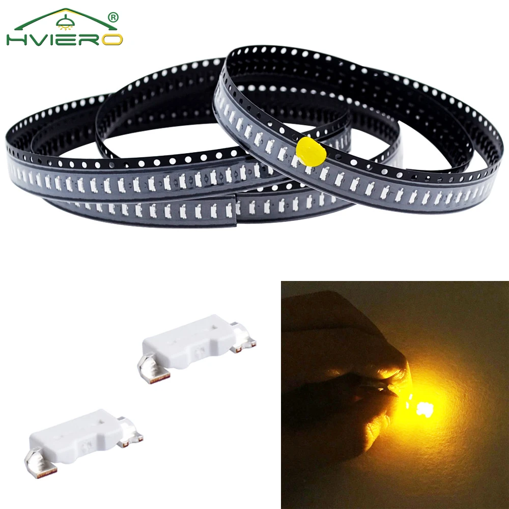 100Pcs 3.3V Super Bright 335 1210 SMD LED Chips Red Yellow Green White Orange RGB Purple Pink Lights Emitting Diode Atmosphere