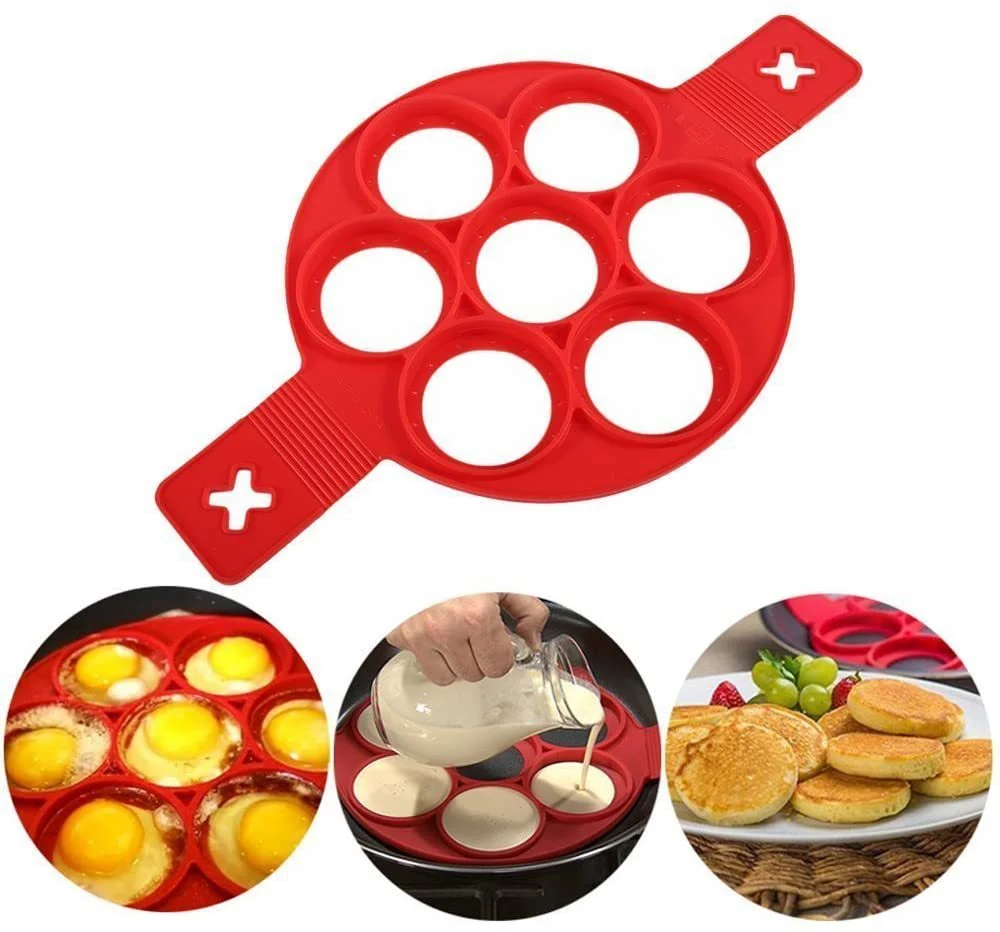 Cooking Silicone Mold 7 Identical Eggs Every Time 3 Shape Options Available Perfect for Meal Prep&Family for Everyone in Minutes