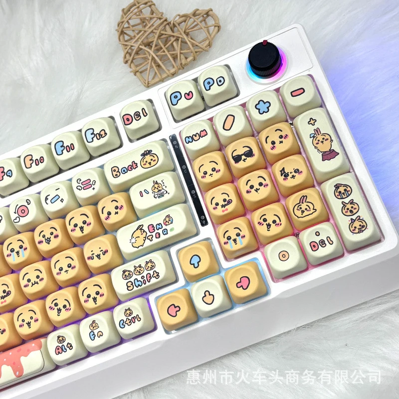 Chiikawa Cute Emoji Keycap Set - Gaming Keyboard Emoji ulasan dan harga