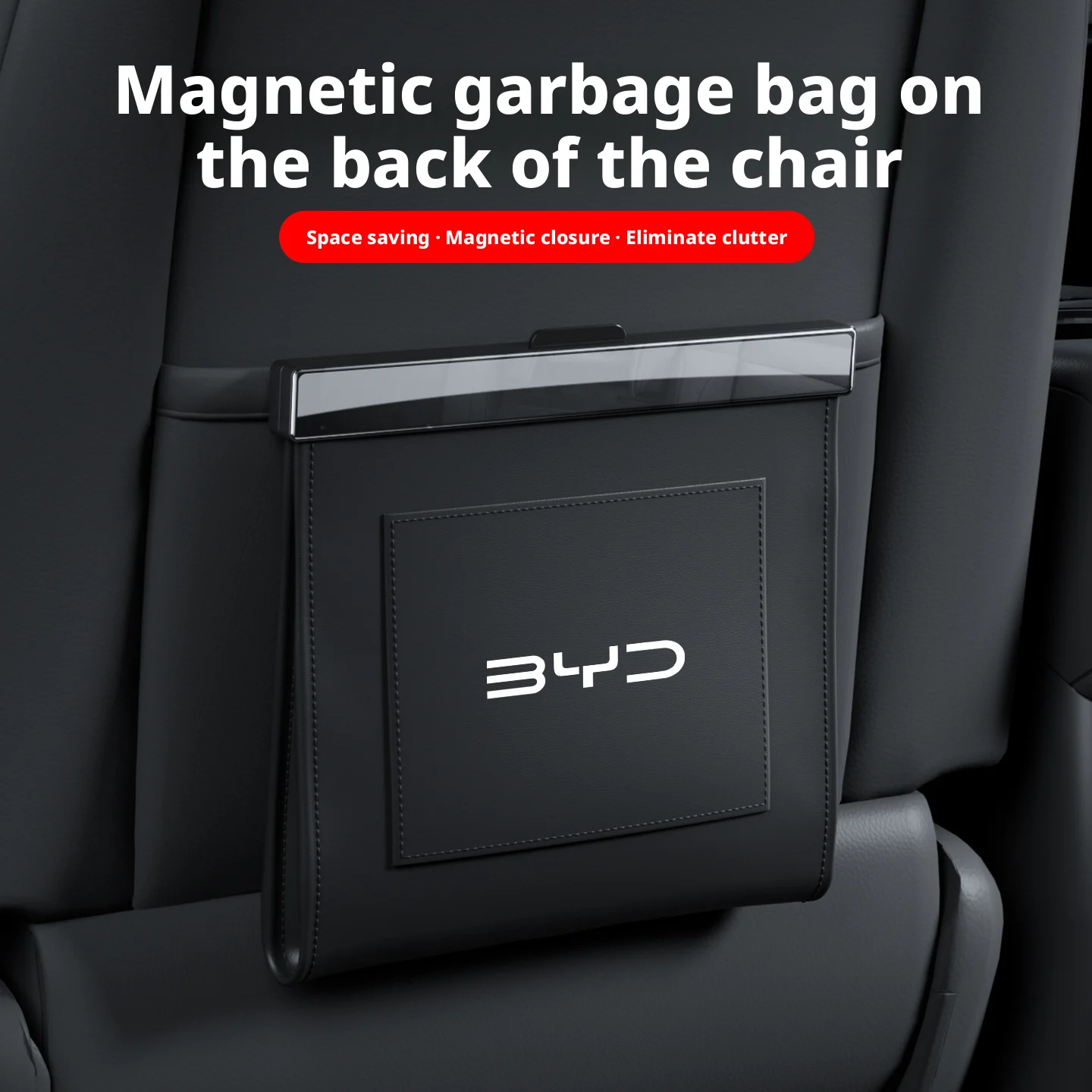 Suitable for BYD car folding trash can Song L Qin MAX Tang PLUS Han pro Yuan car interior cleaning bag