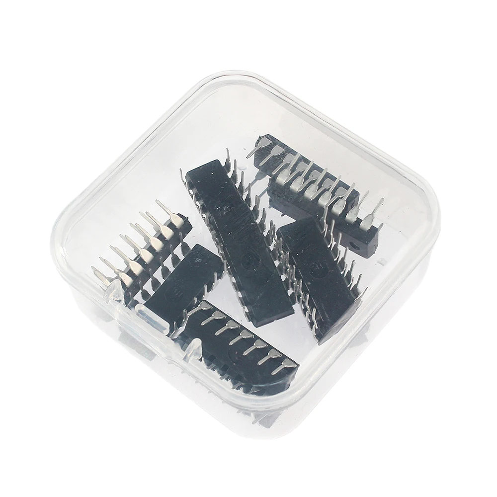 50PCS/Lot 74LS Integrated Circuit Logic DIP-14 IC Kit  5 values 74LS00 74LS02 74LS04 74LS08 74LS32 IC Chip Assortment Kit