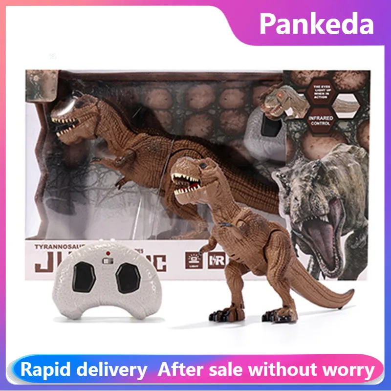 Electric Dinosaur Toys Tyrannosaurus Rex Dino Remote Control Animal Model Walking Roar For Kids Children Boys Christmas Gifts