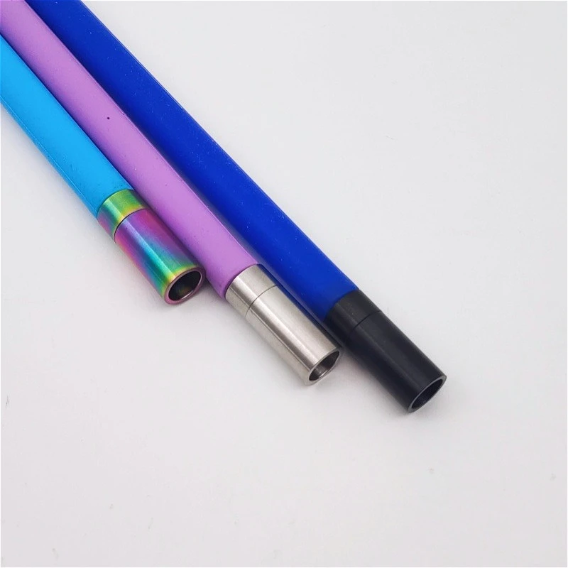 510 فوهة بالتنقيط الفولاذ المقاوم للصدأ قسم مزدوج 510 تمديد مشترك مزيج الربط 2 in1 القش المشترك OD11H32 #4