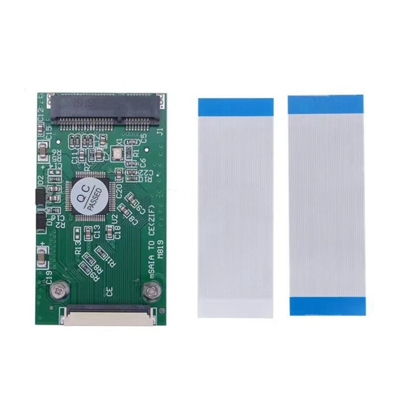 MSATA SSD para CE Cartão Conversor ZIF, Mini PCI-E para 40Pin Converter Card, Cartão Conversor de Transferência, 1,8"