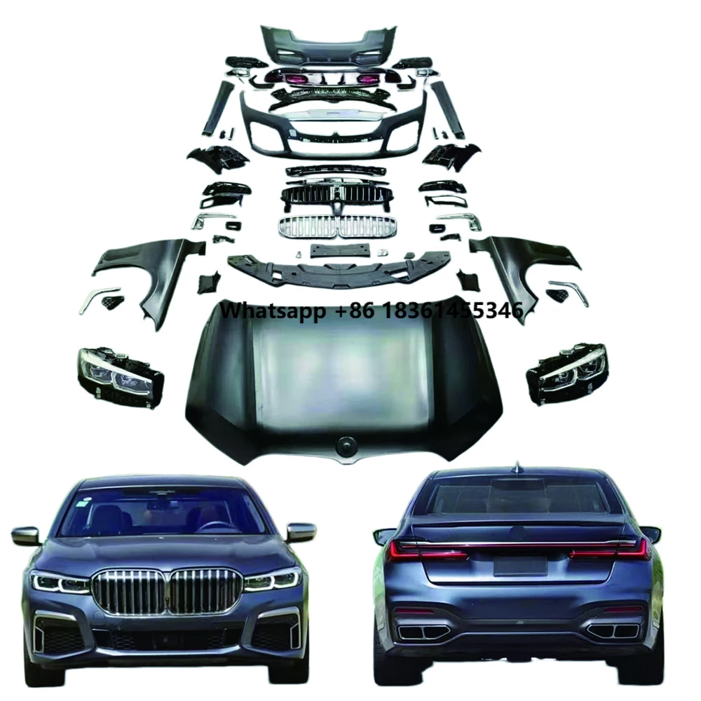 

For 7 Series G11 G12 Old to New 2021 Facelift Body Kit With Headlights & Taillights