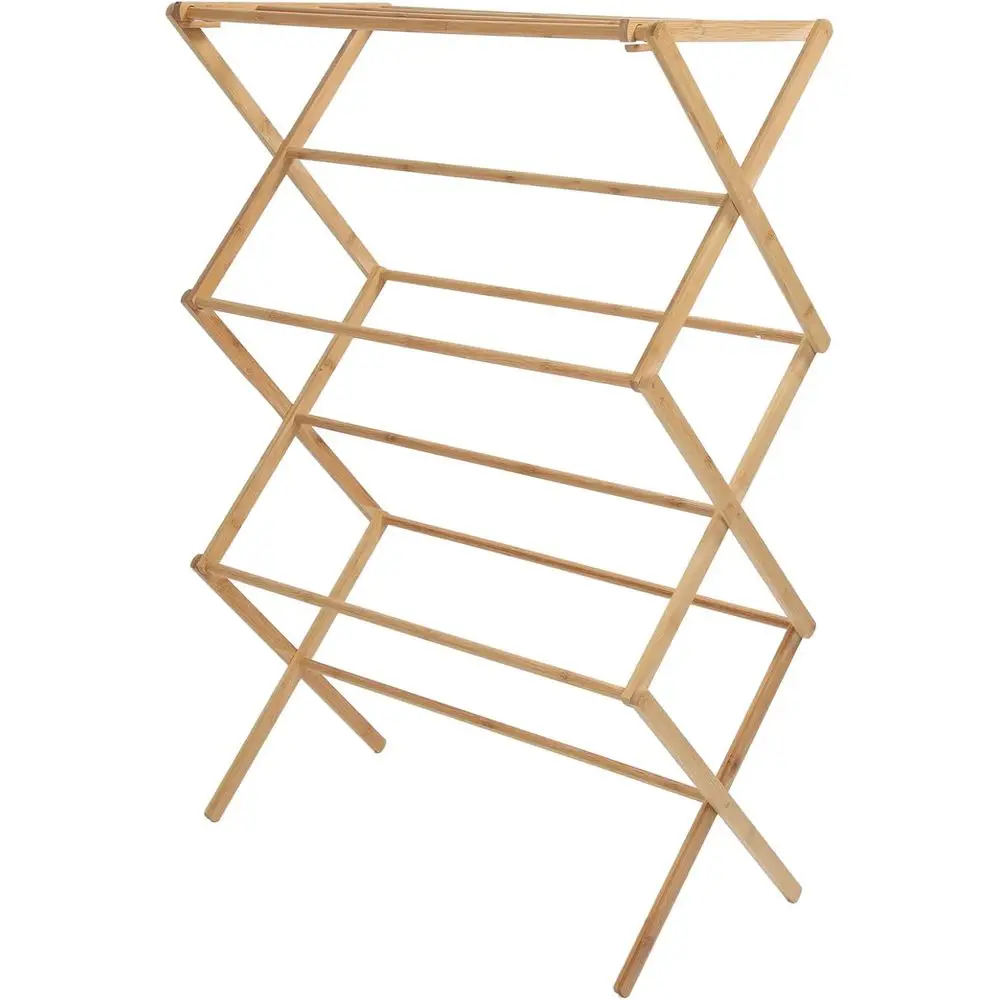

Folding Wooden Clothes Drying Rack - Versatile Indoor/Outdoor Use, 72x36x105cm