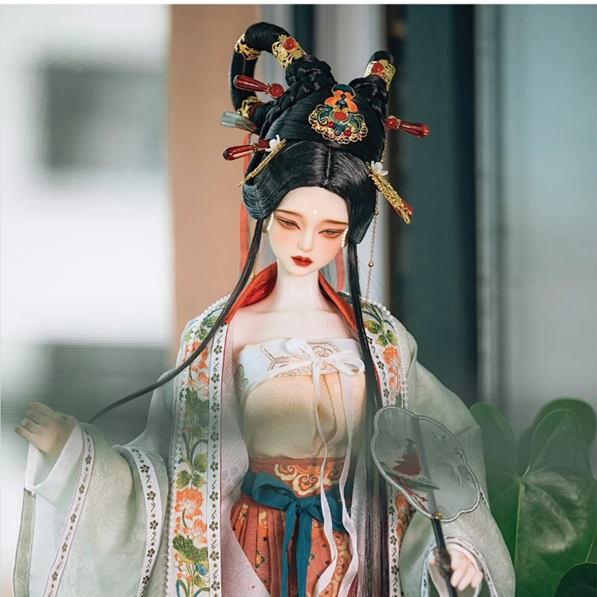 1/4 1/3 Scale BJD Wigs Ancient Costume Hanfu Dancer Vintage Hair Fairy Wig For MSD SD13 Girl SSDF Uncle Doll Accessories A1486