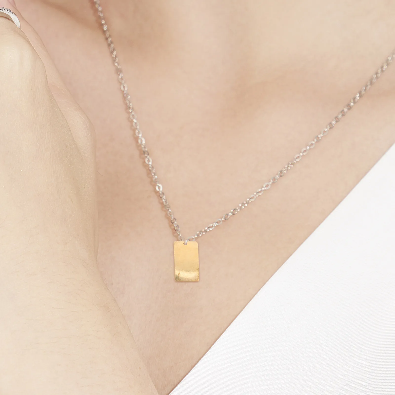 

50Pcs Copper Pendant Charm Sheet Simple DIY Jewelry Making Accessories for Necklace Bracelet Keychain DIY Pendant Charms Gift