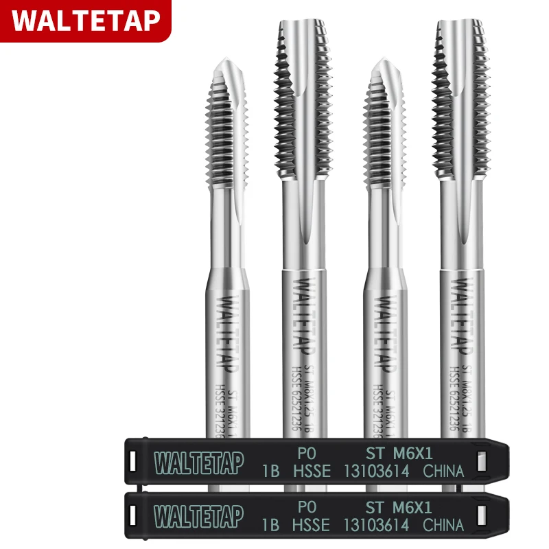 WALTETAP HSSE-M35 JIS Стандартный метчик со спиральной вставкой STI ST M2 M2.5 M3 M4 M5 M6 M8 M10 Машинные метчики с резьбой