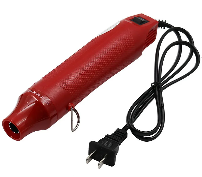 DIY Using Heat Gun Electric Power Tool Hot Air 300W Temperature Gun for Shrink Wraping Wire and Cable Repair Mini Tool