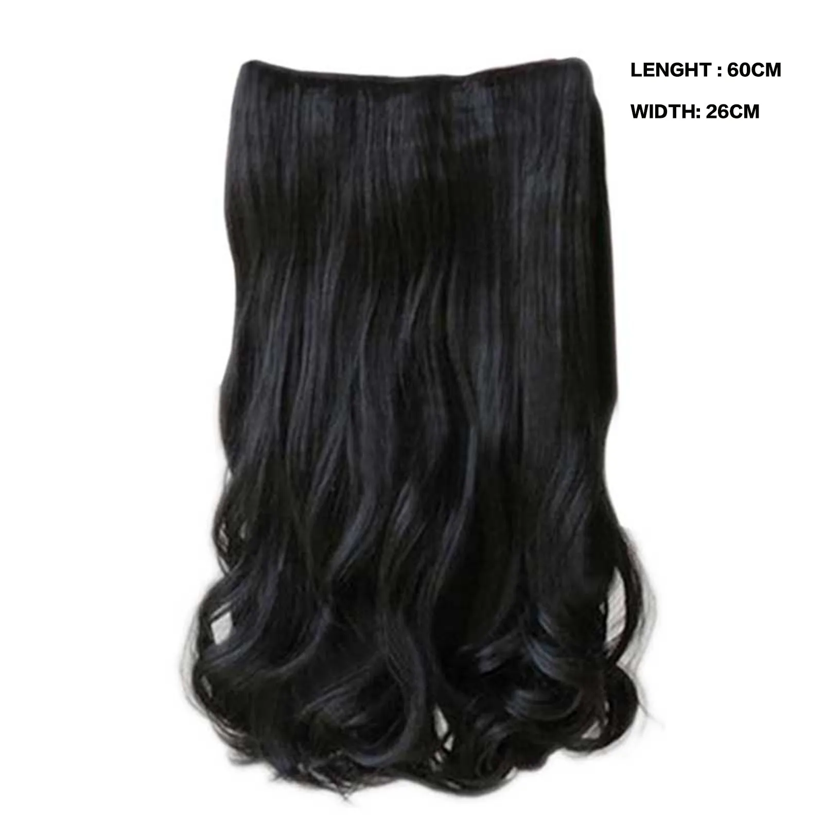 High-Temperature Curly Wavy Wig 5 Clips In 60cm Hair Extensions for Daily Wear Dating Parties