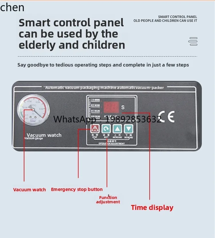 Vacuum Machine Food Packaging Machine Automatic Commercial Wet and Dry Plastic Sealing Packaging and Sealing Machine