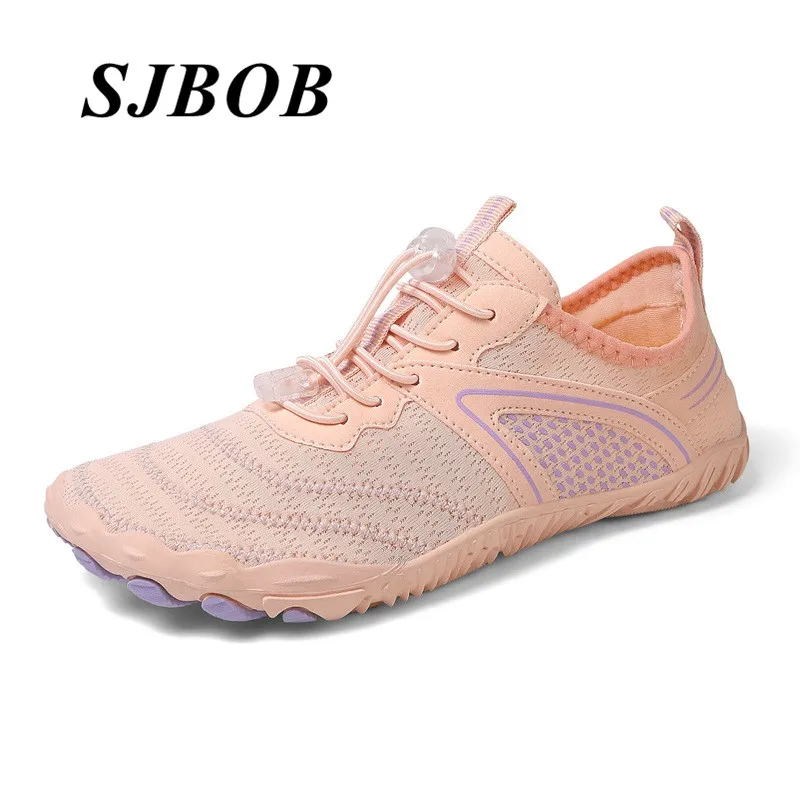 

Summer Pink Water Shoes Women Big Size 36-47 Comfort Barefoot Shoes Male Quick-Drying Beach Water Shoes Unisex Zapatos De Playa