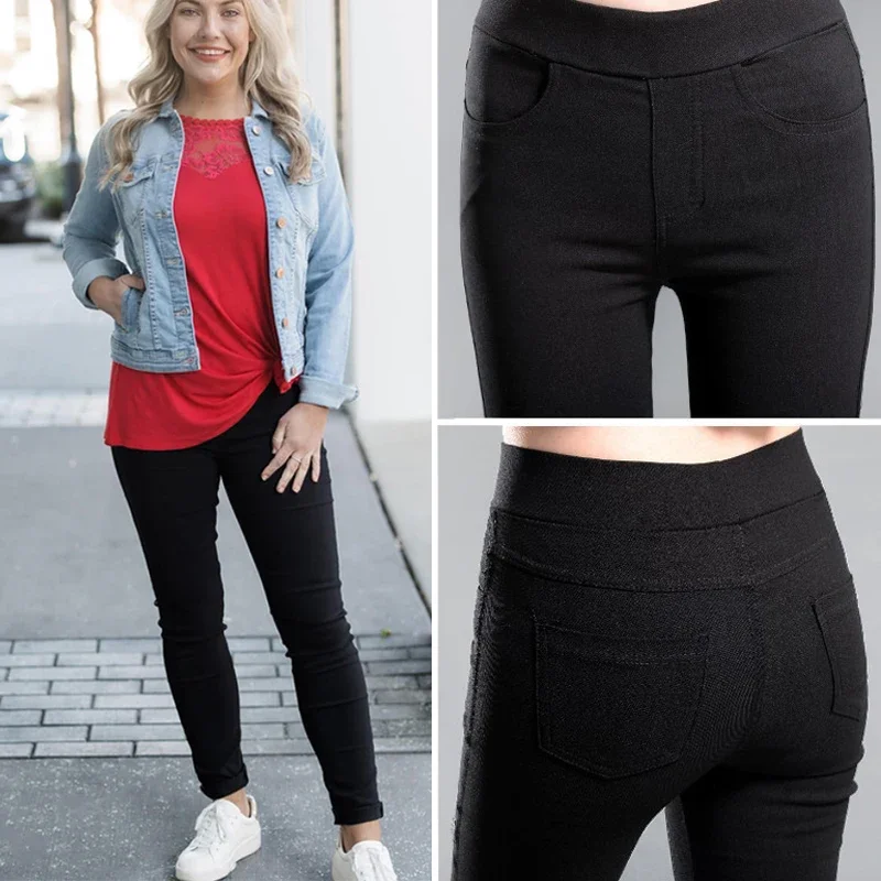 Leggings negros para mujer, mallas informales de licra, elásticas, de cintura alta, Push Up, Sexy