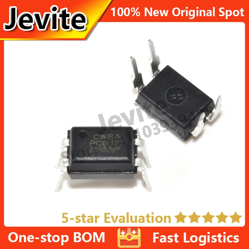 

Jevite 100% New Original electronics Controller 100 units/lote PC817 PC817X3 PC817X3NSZ9F DIP-4 Transistor Optical Coupler