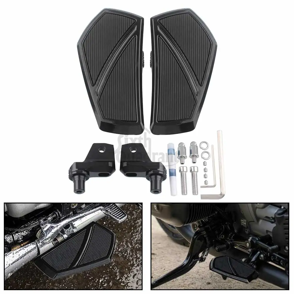 

Front Foot Rest Driver Floorboards Pedal Rider Footboard Wide Footpegs Footrests Motorcycle For BMW R18 Classic 100 2020-2023+