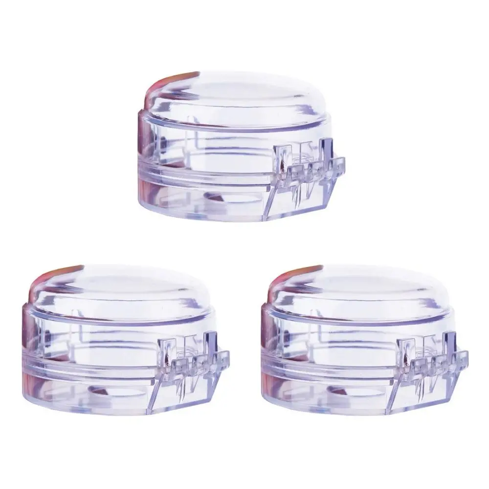 

High Temperature Resistance Stove Knob Gas Cover Transparent PC Oven Guard Lock Lid Self-adhesive Gas Stove Knob Covers