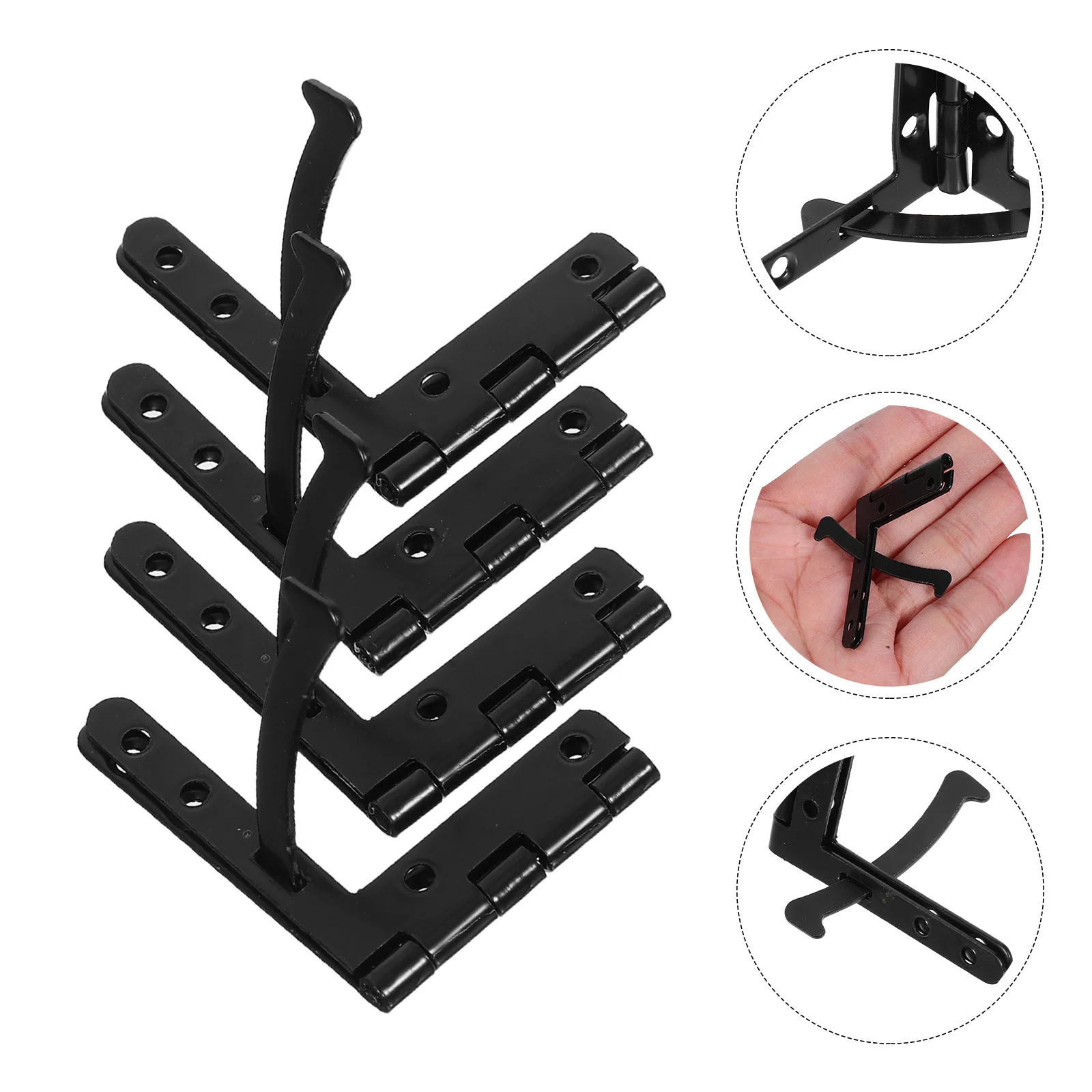 

4pcs 90° Folding 31X41Mm Metal Bifold For Wooden Boxes Smooth Opening Decorative Jewelry Box Hardware Cabinet Hinges Replacement