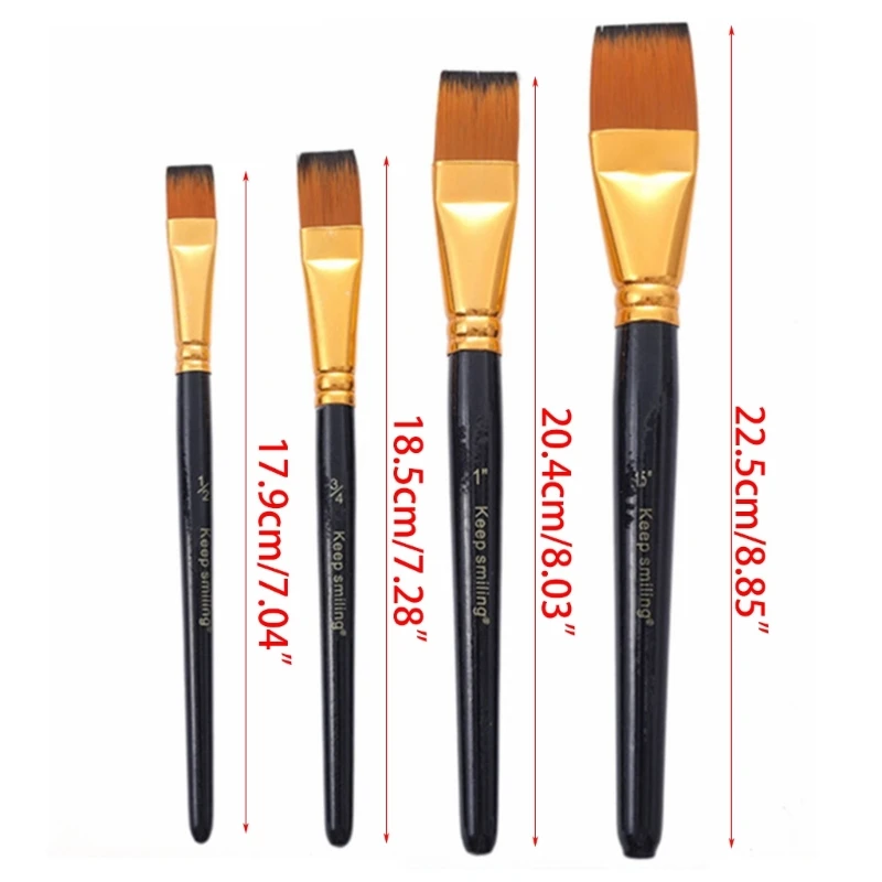 4 кисти для рисования на лице