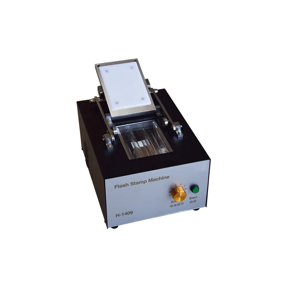 Qualified 140*90mm photosensitive flash stamp machine for rubber ink stamp making