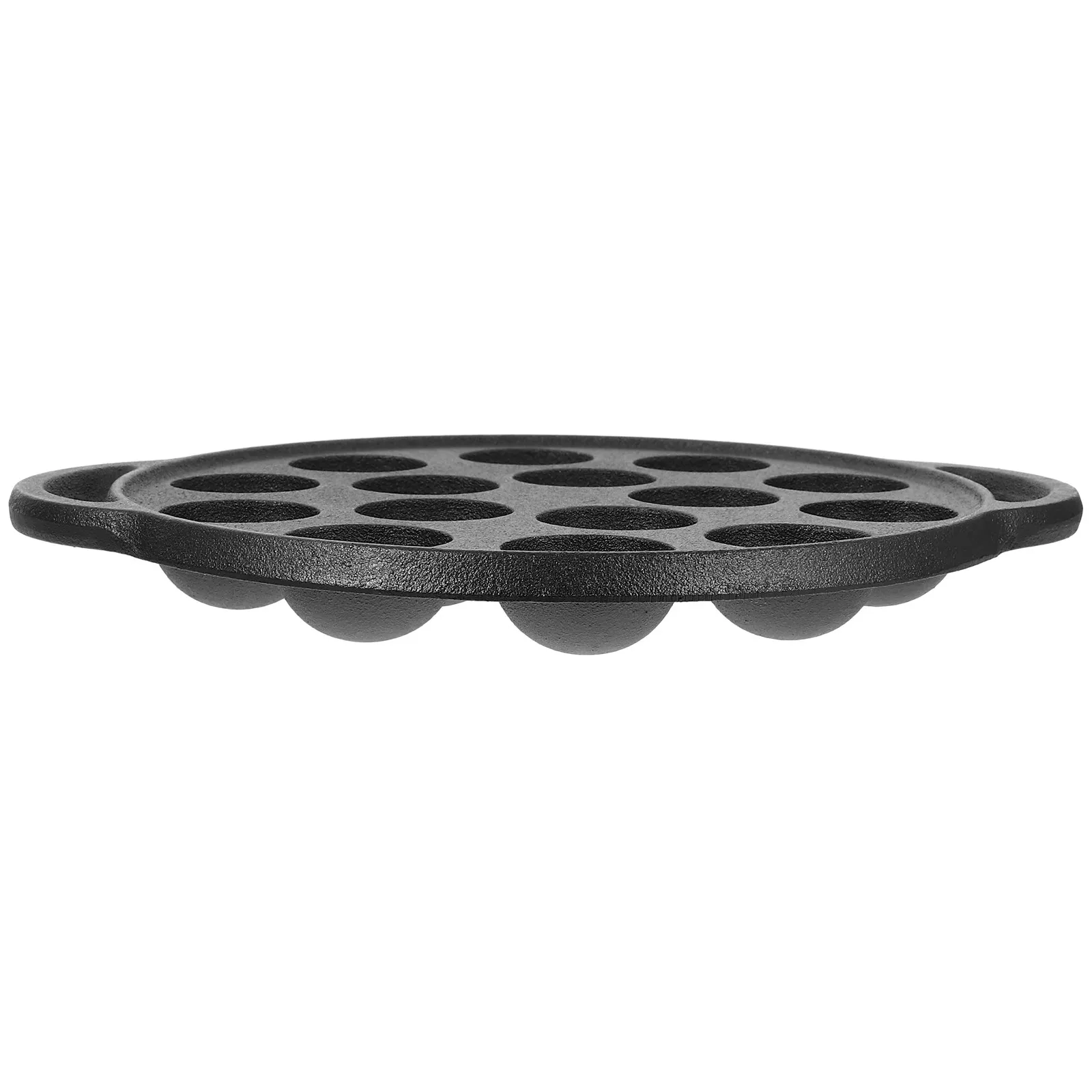 1pcs-heavy-duty-cast-iron-snail-pan-15-holes-black-thick-frying-pot-multi-function-meatball-cooking-pan-household-cookware