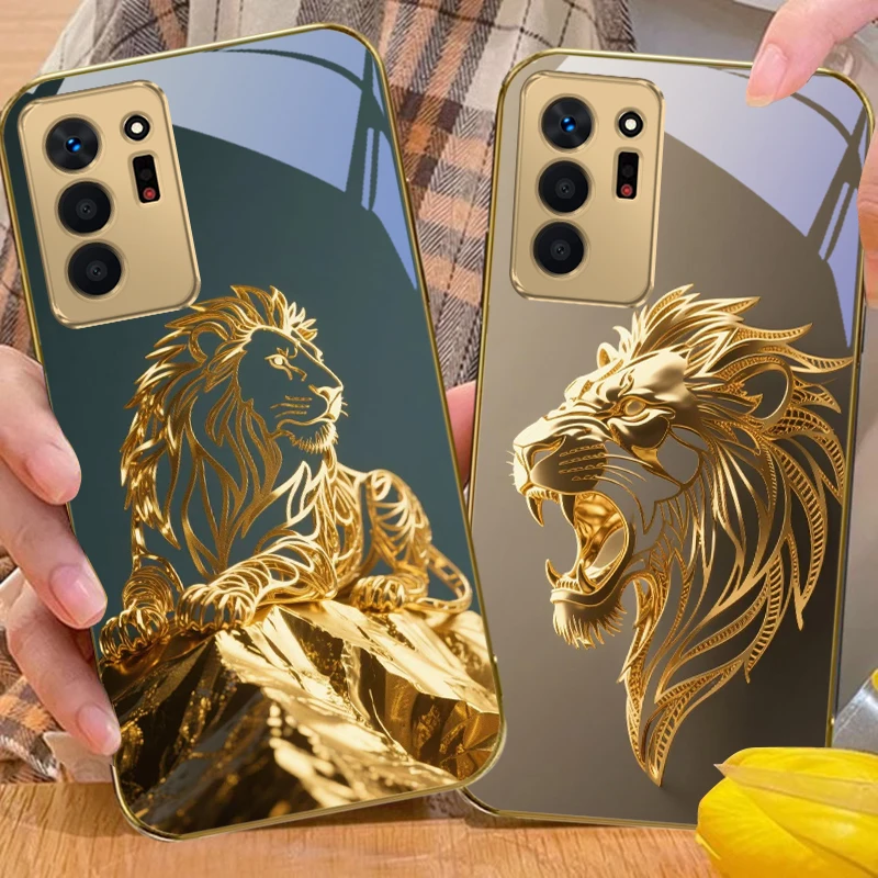 Линия Золотой Лев для Samsung A 01 A=A02 52S 04 A04e 05 10 A12 13 A22 23 A24 36 A42 Note 10 20Ultra 8 9 Золотой стеклянный чехол для телефона Линия Золотой Лев для Samsung A 01 A=A02 52S 04 A04e 05 10 A12 13 A22 23 A24 36 A42 Note 10 20Ultra 8 9 Золотой стеклянный чехол для телефона