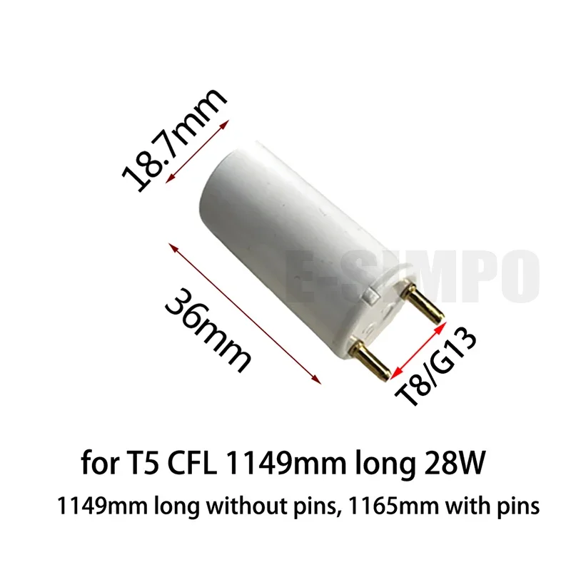 fluorescente tomada adaptador conversor cfl tubo de luz sline pin base holder t8 a t5 g13 a g5 25 pares 14w 28w 50 pcs 01