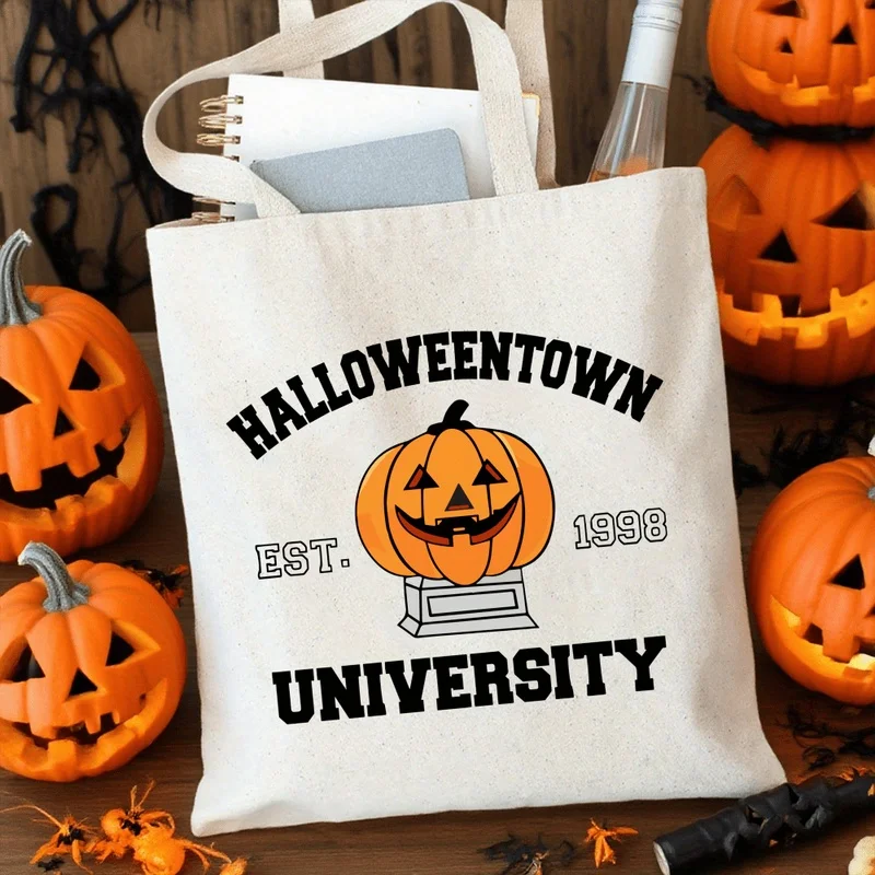 A Halloween party tote bag ，Large Capacity Halloween Bag，Very suitable for Christmas、Halloween、Thanksgiving Day、Winter、Spring、Bi