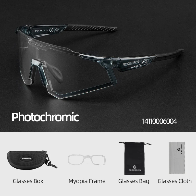 ROCKBROS Radfahren Brille Photochrome Fahrrad Brille Polarisierte Männer Sonnenbrille MTB Rennrad Brillen Schutz Brille