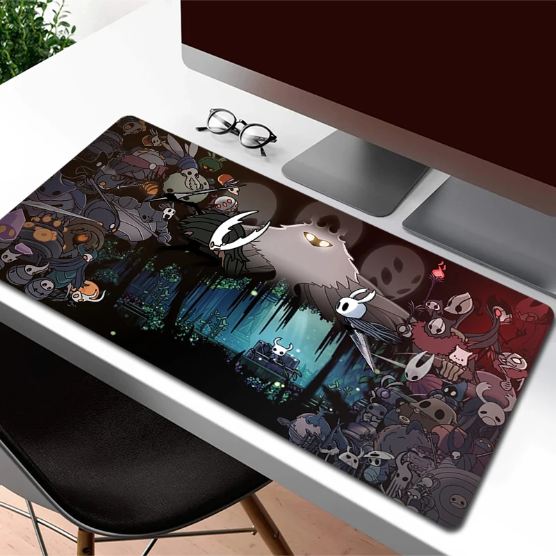 

Hollow Knight Computer Mouse Mat Office Large Gaming Mousepad XXL Anime HD Print Mouse Pad Gamer Locking Edge Keyboard Table Mat