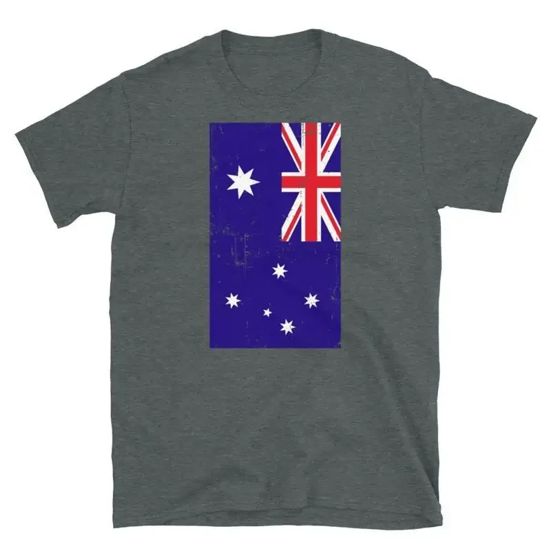 Australia Oceania Canberra Distressed Flag Short Sleeve Unisex T Shirt