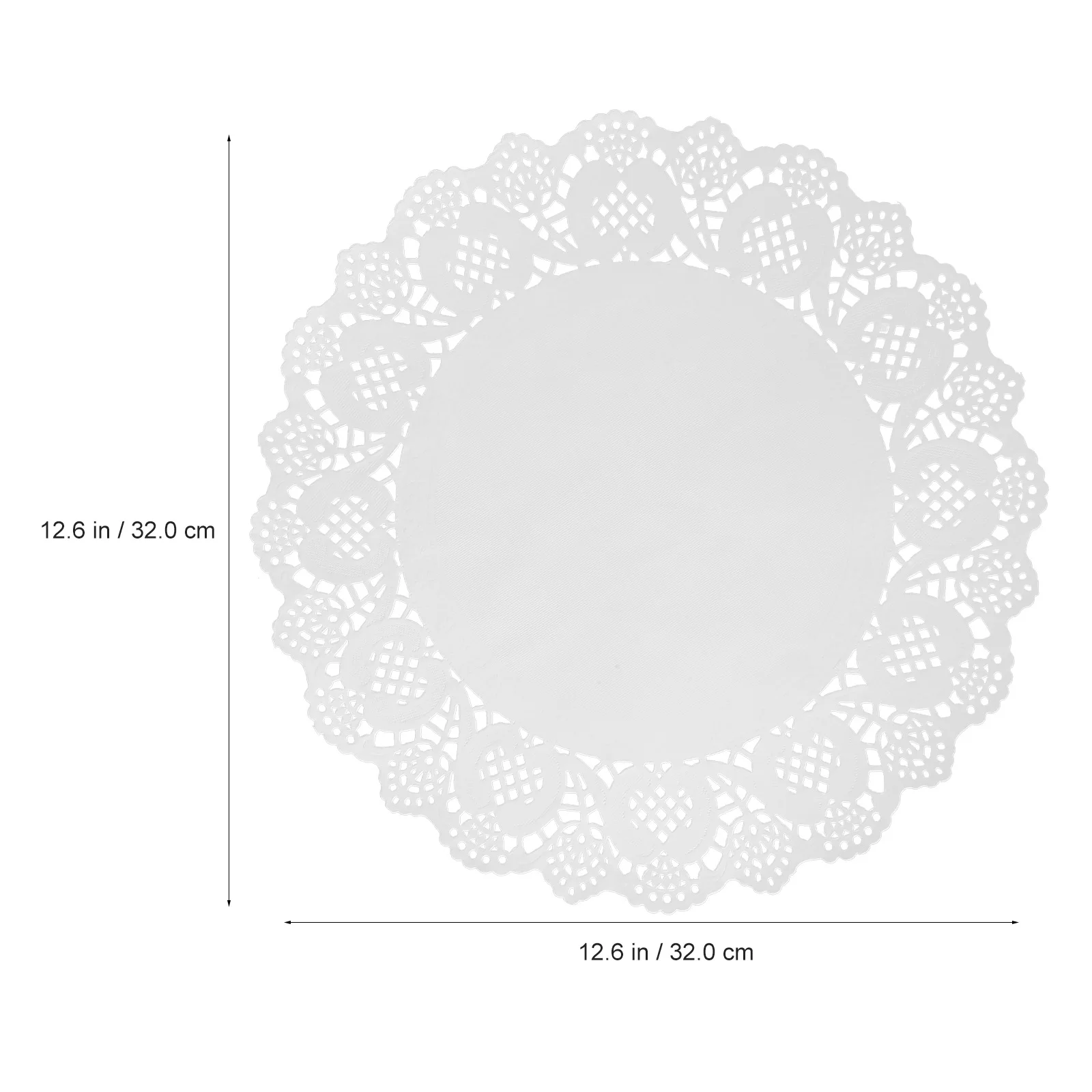 

Baking Paper Cake Stand Doilies White Round Premium Lace Paper Mats Non-Stick Surface for Cupcakes Cookies Bakery Wedding