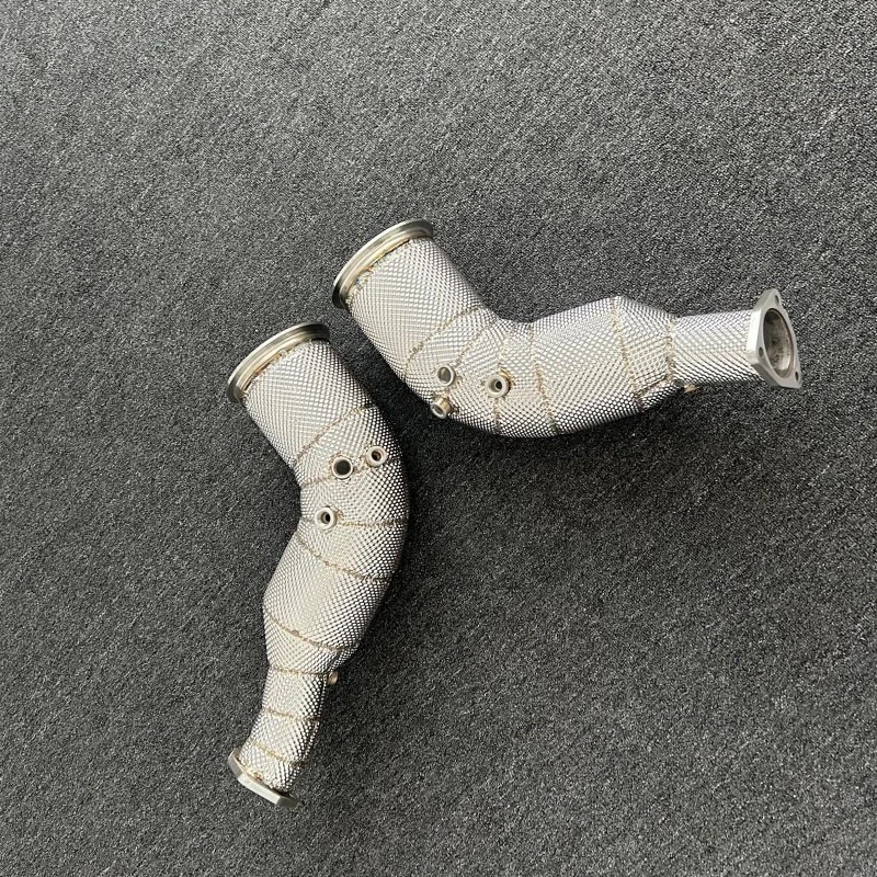 ACE Auspuffrohr für Audi RS6 RS7 C8 4.0T Hochleistungs-Downpipe mit Katalysator SUS304 Auspuffkrümmer – Detail 6