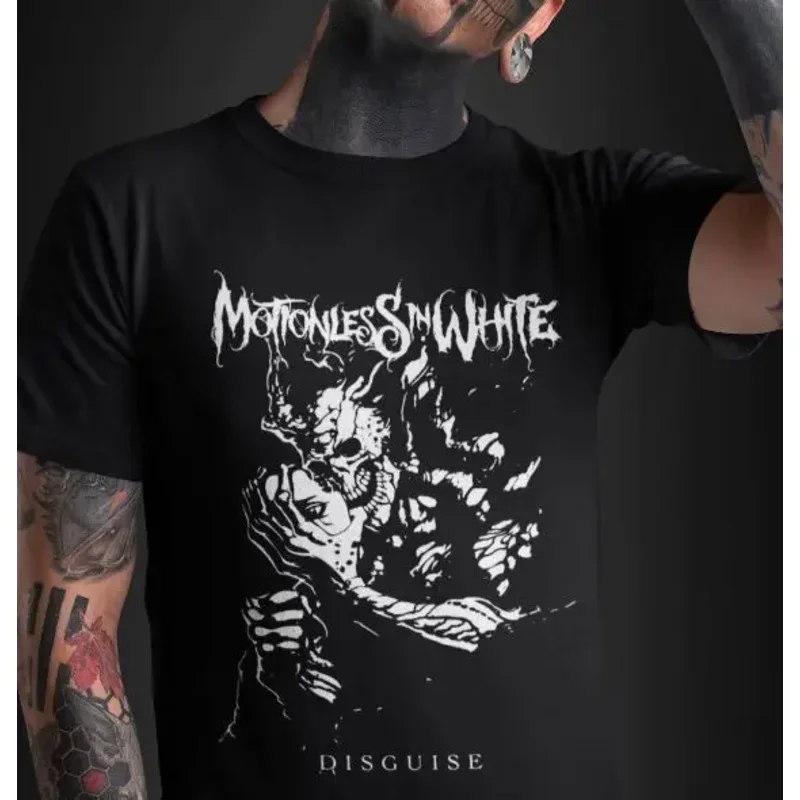 

Motionless In White Skeleton Rock Black Cotton T-Shirt N37001 long or short sleeves
