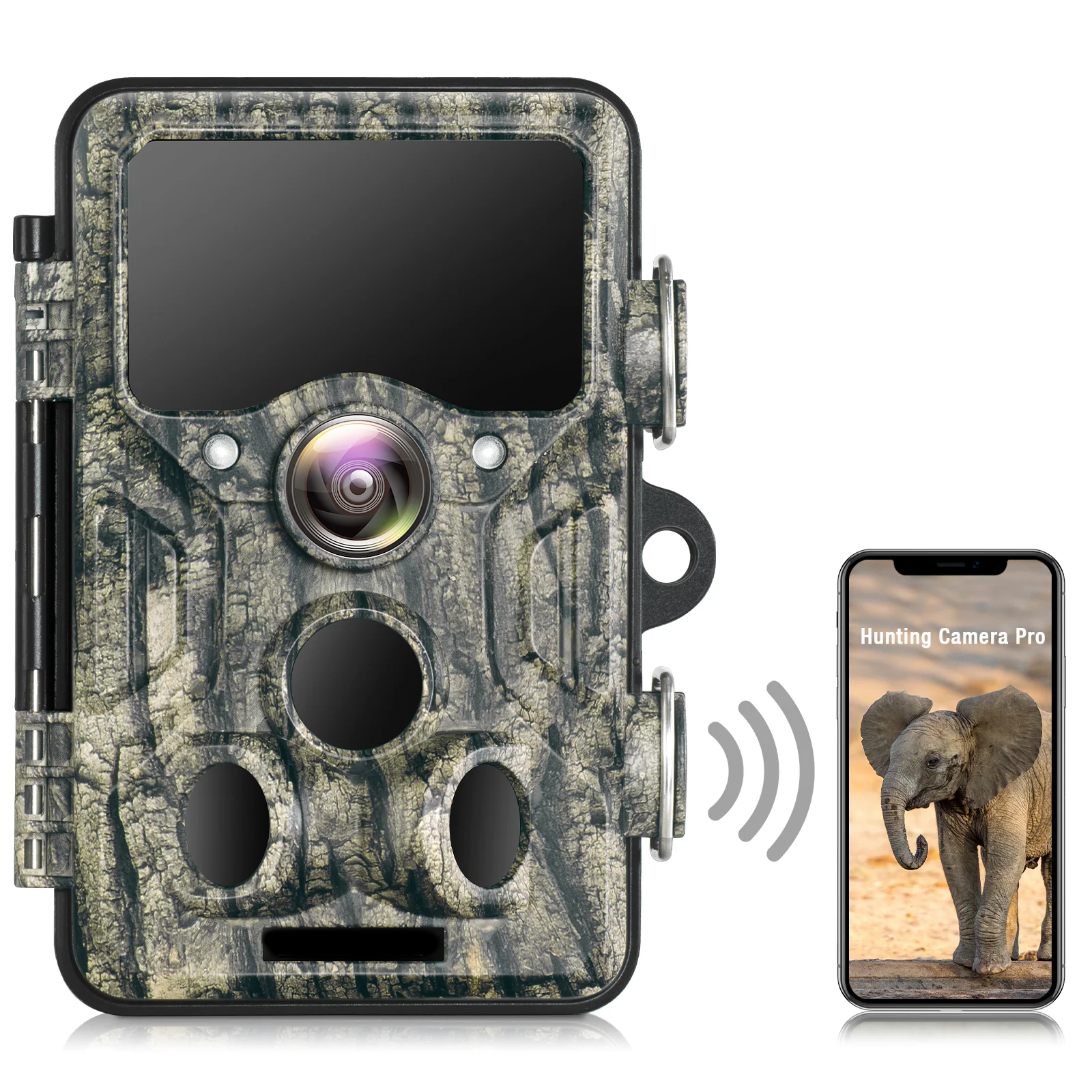 WiFi Bluetooth Trail Camera 1296P 20MP Game Hunting Camera with Night Vision Waterproof for Wildlife Monitoring