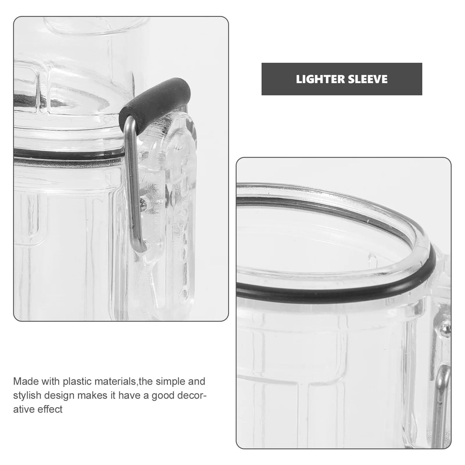 

Cover Clear Protective Sleeve Storage Case For Lighter Lighter Protector Holder Lightweight Portable Outdoor Use