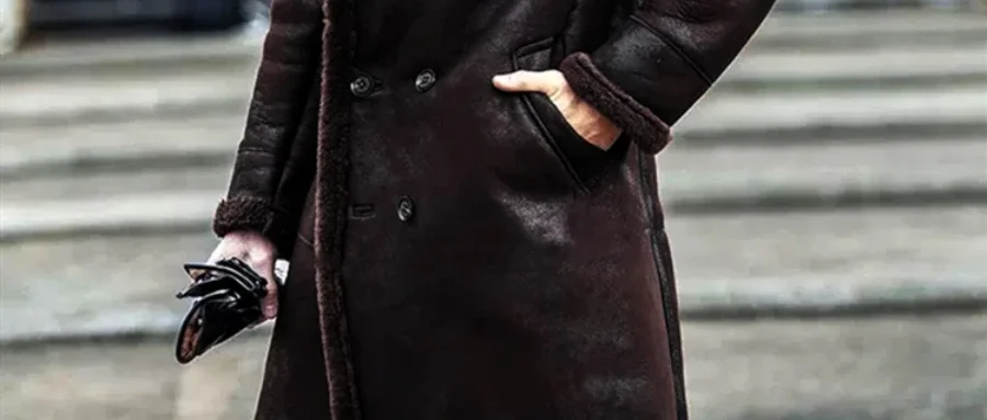 Men New Fur Integrated Men\'s Coat Thickened Fur Imitation Leather Fleece Jacket Long Sleeve Autumn Winter