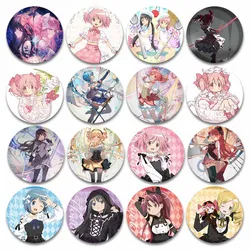 Anime Puella Magi Madoka Magica Badge Madoka Kaname Homura Akemi Kyouko Sakura Sayaka Miki Mami Brooch Pins Gifts for Friends