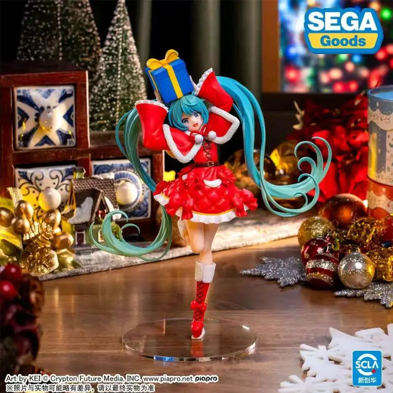 Auf Lager Original SEGA VOCALOID Hatsune Miku 2024, Weihnachtsgeschenk, PVC, Anime-Figur, Modell, Sammlerfigur, Spielzeug, Desktop-Ornament
