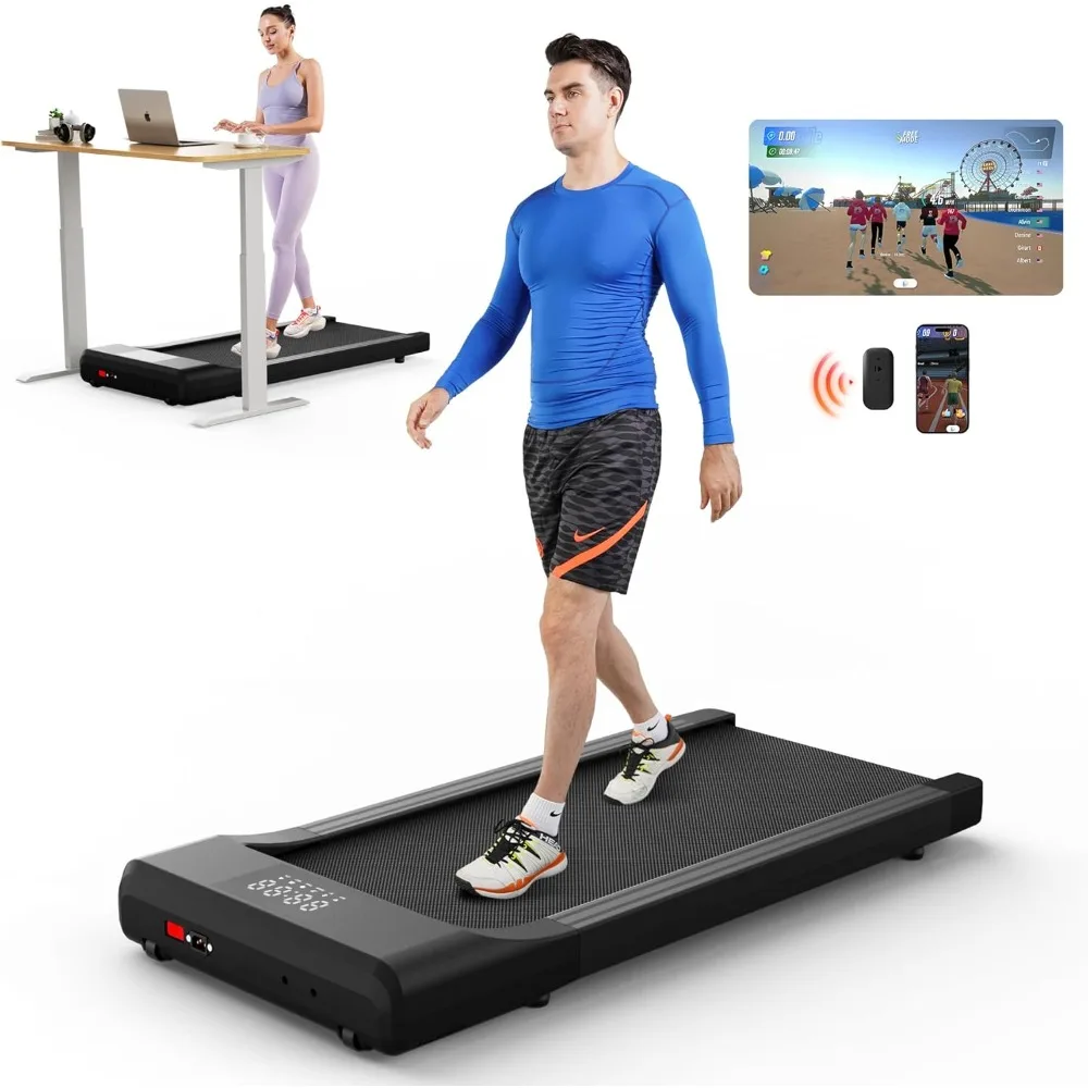 Walking Pad, Under Desk Treadmill, Portable Treadmill with Remote Control LED Display, Quiet Walking Jogging Machine